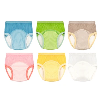 

Summer Potty Training Pants Baby Boy Girl Nappies Diapers Mesh Breathable Reusable Toilet Learning Panties Underwear Baby suits