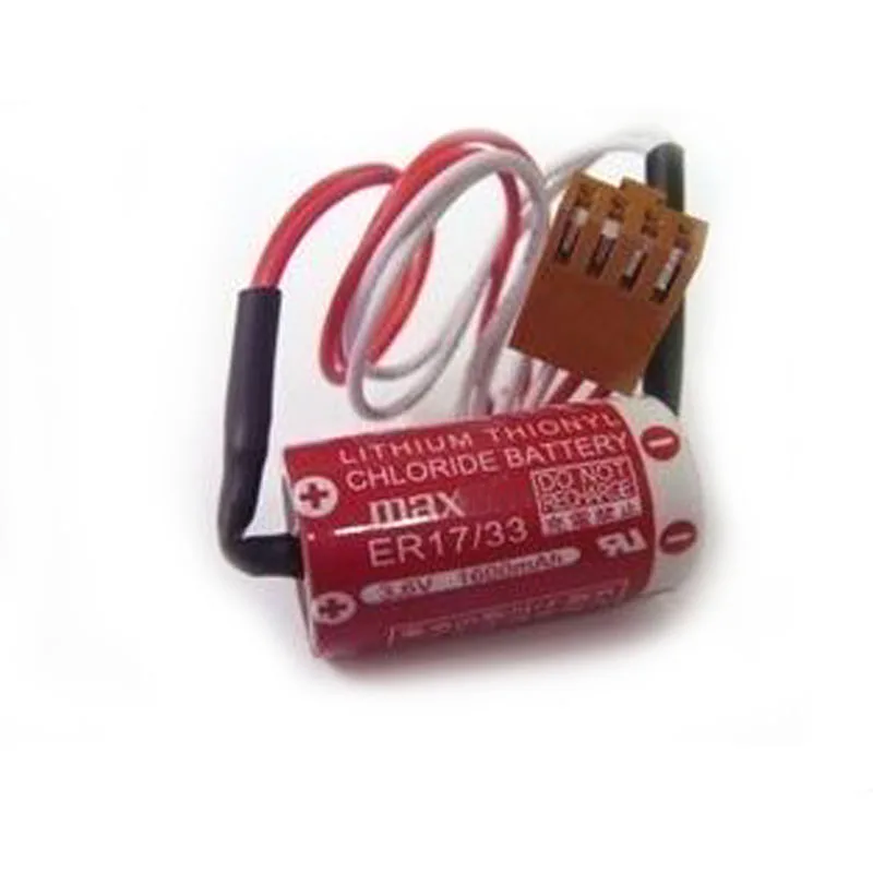 5 шт. ER17/33 3,6 V 3G2A9-BAT08 C500-BAT08 литиевая батарея PLC с коричневыми разъем для Omron CNC сервопривода PLC аккумуляторные батареи для двигателя