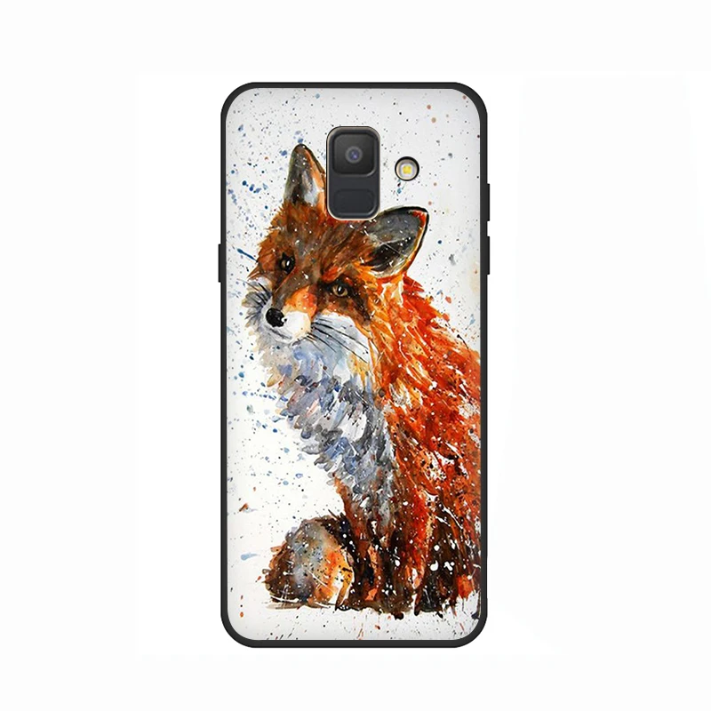 B4 EWAU лиса сон в снегу силиконовый чехол для телефона для samsung A3 A5 A6 плюс A7 A8 A9 A10s 20С 30С 40С с 50s 60 70 J6 - Цвет: B4