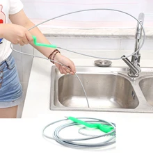 Кухонная ванна для умывальника 2,4 м сливная блокировочная палочка Змеиный трубопровод инструмент экскаватора очиститель волос щетка инструмент для разбивания раковины