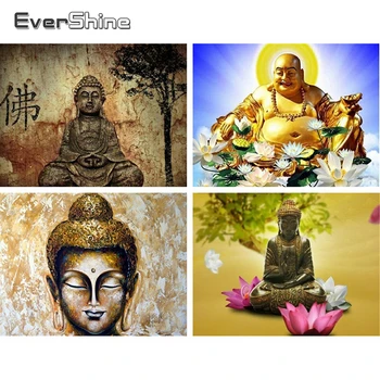 

Evershine Diamond Painting Buddha Full Square Religious Icon Diamond Embroidery Portrait Cross Stitch Kit Pictures Of Rhinestone