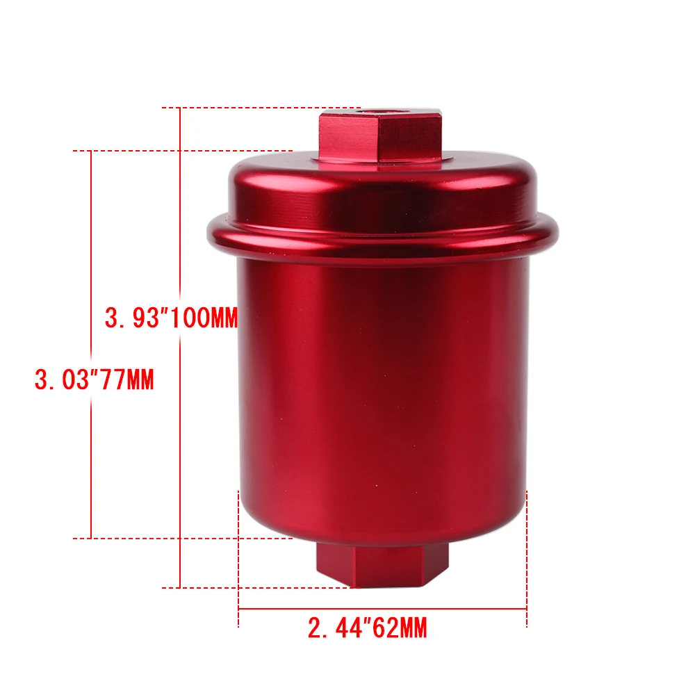 Universal Aluminum High Flow Performance Fuel Filter Washable Filter RS-OFI013 fuel filter fuel filter water separator