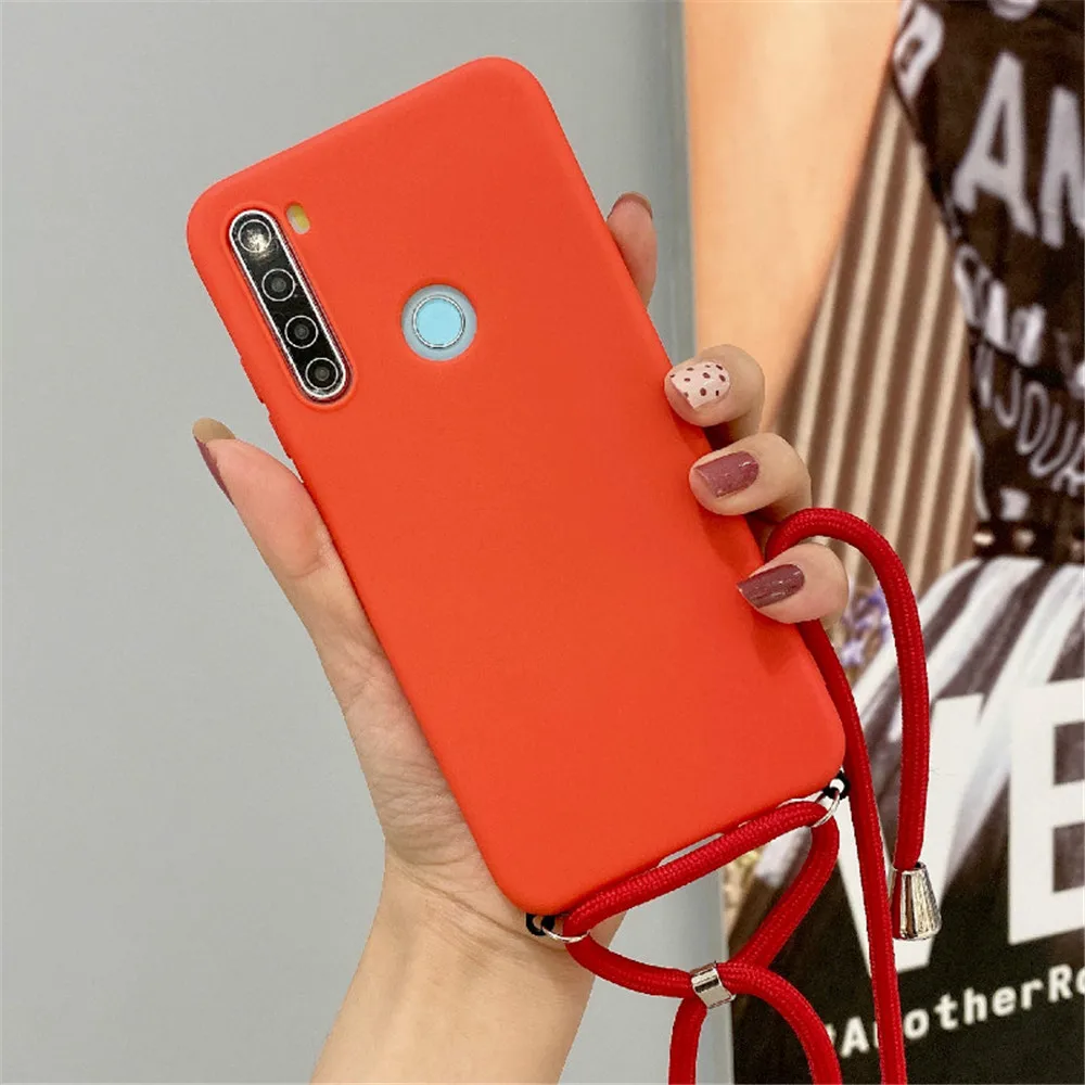 For Xiaomi Redmi Note 9 9S Pro Max 8 7 10X 8A 7A K30 K20 Candy Chain Necklace Lanyard Case For Mi Note 10 Pro Lite 9 9T A3 Cover best flip cover for xiaomi