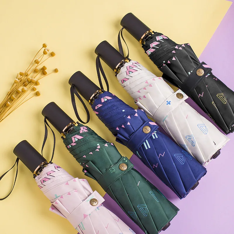 

Parasol Vinyl Folding Umbrella Japanese-style Hipster UV-Protection Parasol Gift