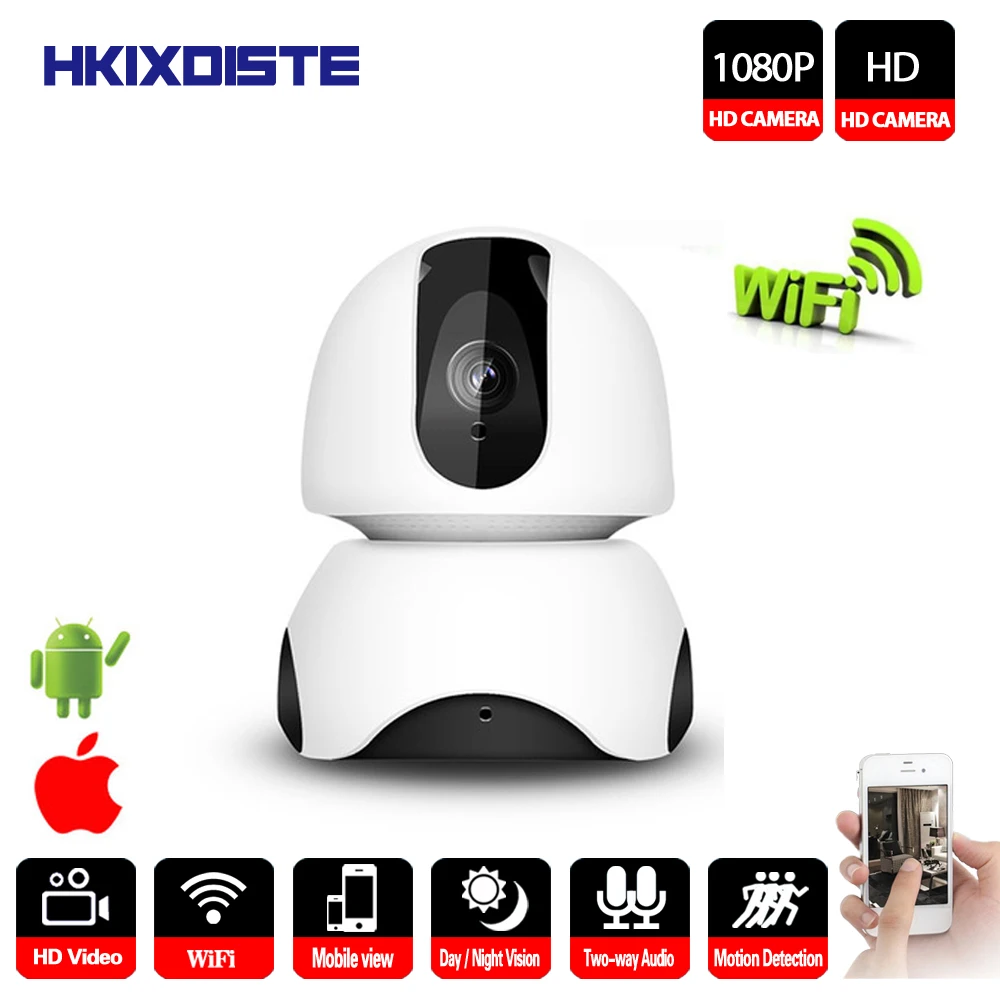 Беспроводная IP камера видеонаблюдения HKIXDISTE 1080P HD Wi Fi|Камеры видеонаблюдения| |