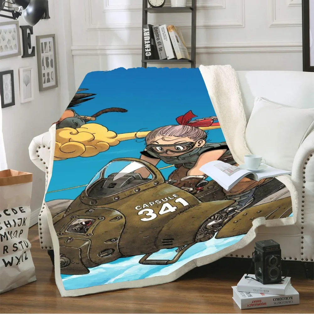 Одеяло Dragon Ball Throw с 3D принтом сон одеяло на диване горячая Распродажа аниме персонаж Коралловое одеяло шерстяное одеяло 150x200 см - Цвет: Color-2