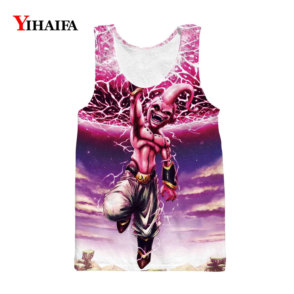 

3D Print Vest Mens Gym Tank Top Dragon Ball Z Galaxy Sky HIpster Anime Cartoon Sleeveless Unisex Hip Hop Summer Tank Tops