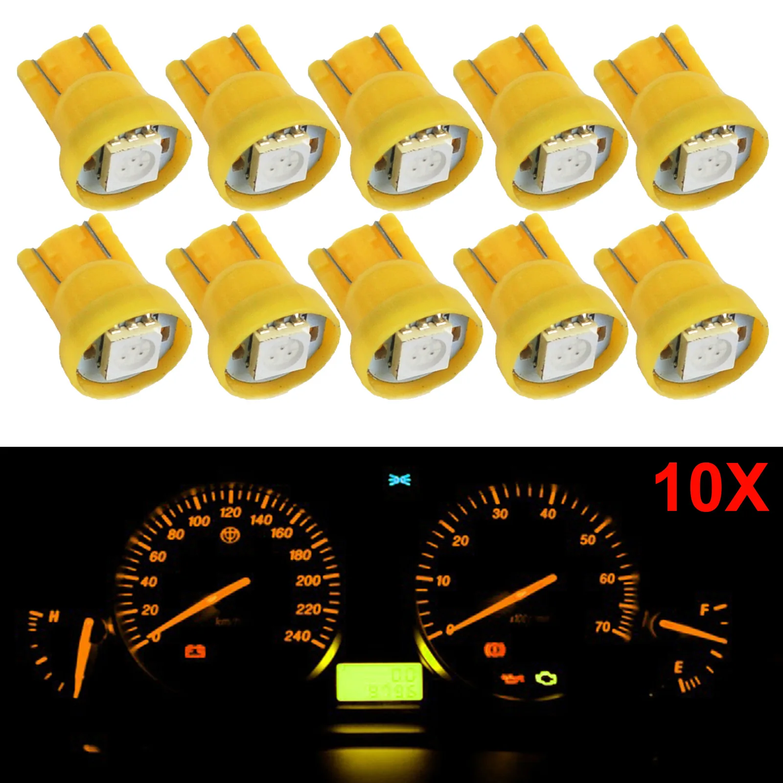 10 шт. T10 клин 5050 SMD Автомобильный датчик светодиода индикаторы кластера 147 152