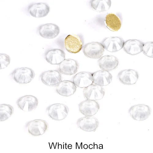 White Mocha 144 шт SS20 микс мокко цвет не горячей фиксации клей для страз на дизайн ногтей Стразы зеркальная стеклянная СТРАЗА для украшения ногтей B1281 - Цвет: White Mocha