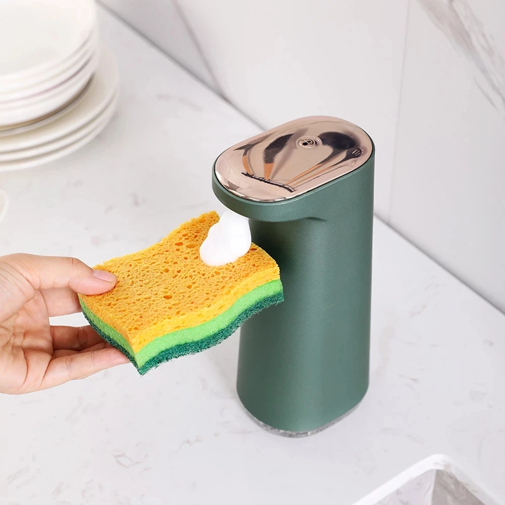 Automatic Soap Dispenser USB Rechargeable Foaming Touchless Hand Free Portable Foam Liquid Soap Dispenser for Bathroom KitchenAu