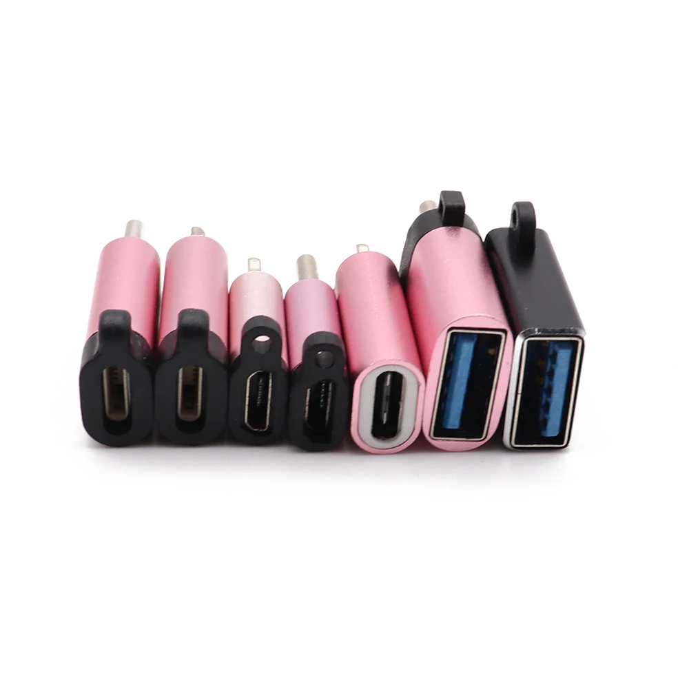 TingDong брелок кабель usb type C адаптер OTG Micro USB для type C конвертер адаптер для iPhone type C/Micro usb адаптер