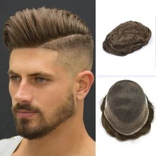 BYMC 6 дюймов Remy индийские волосы заменить мужчин t система мужчин s парик Французский кружево с ПУ парик человеческие волосы парик для мужчин