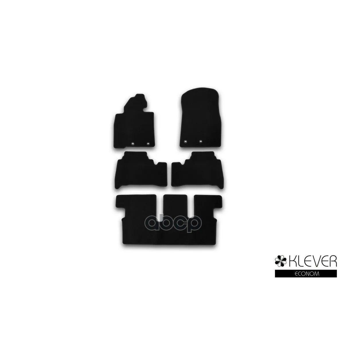 Коврики В Салон Klever Econom Toyota Land Cruiser 200, 7 Мест, Акпп, 2012-, Внед., 5 Шт.(Текстиль) Klever арт. KVR01489401200k