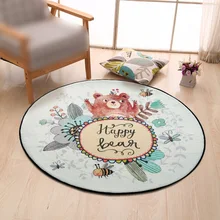 80*80 см Печатный компьютерный коврик на стул и на пол круглый животный Печатный круглый ковер для детской спальни Игровая палатка