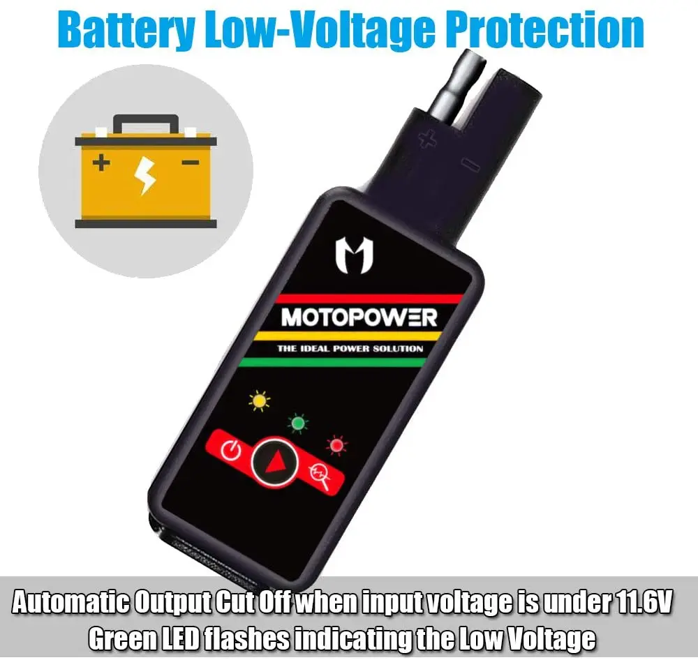 MOTOPOWER   USB , ͸  ġ , SAE to USB , MP0620B 4.2Amp