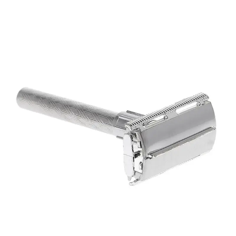 

1 Set Safety Manual Razor Double Edge Blade Replacement Men Beard Trimming Facial Hair Mustache Remove Home Accessory F42B