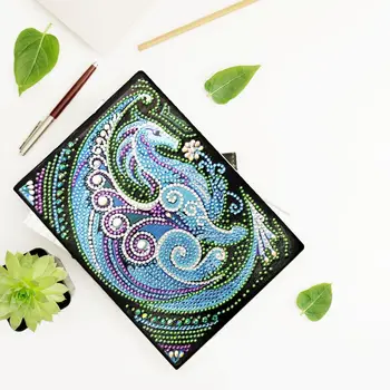 

Dragon DIY Diamond Painting Special Shaped A5 Notebook Diary Book Embroidery Art Resin-diamonds unique glitter