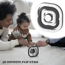 Giroscopio de dedo 3D Infinite para Navidad, juguete giratorio creativo para aliviar el estrés para adultos y niños, antiestrés