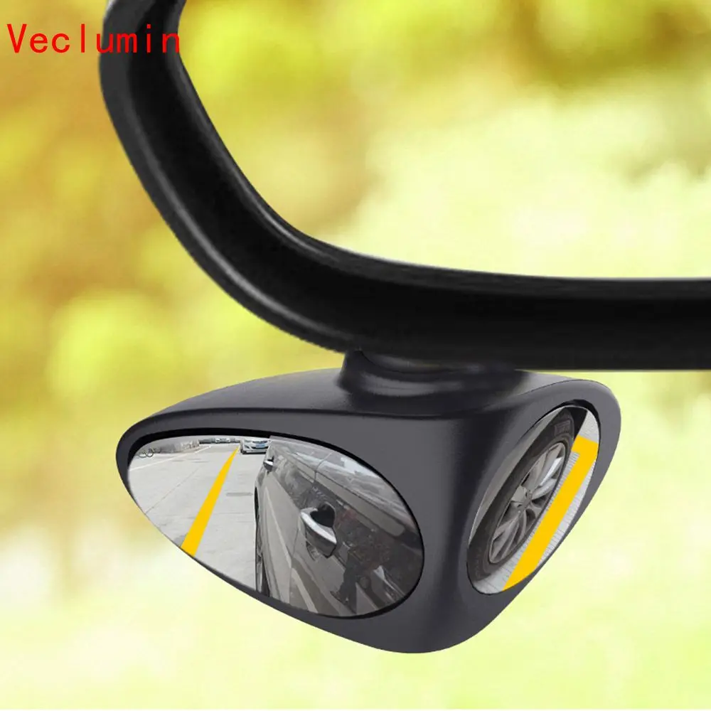 

1 Piece 360 Degree Rotatable 2 Side Car Blind Spot Convex Mirror Automibile Exterior Rear View Parking Mirror Safety Accessories