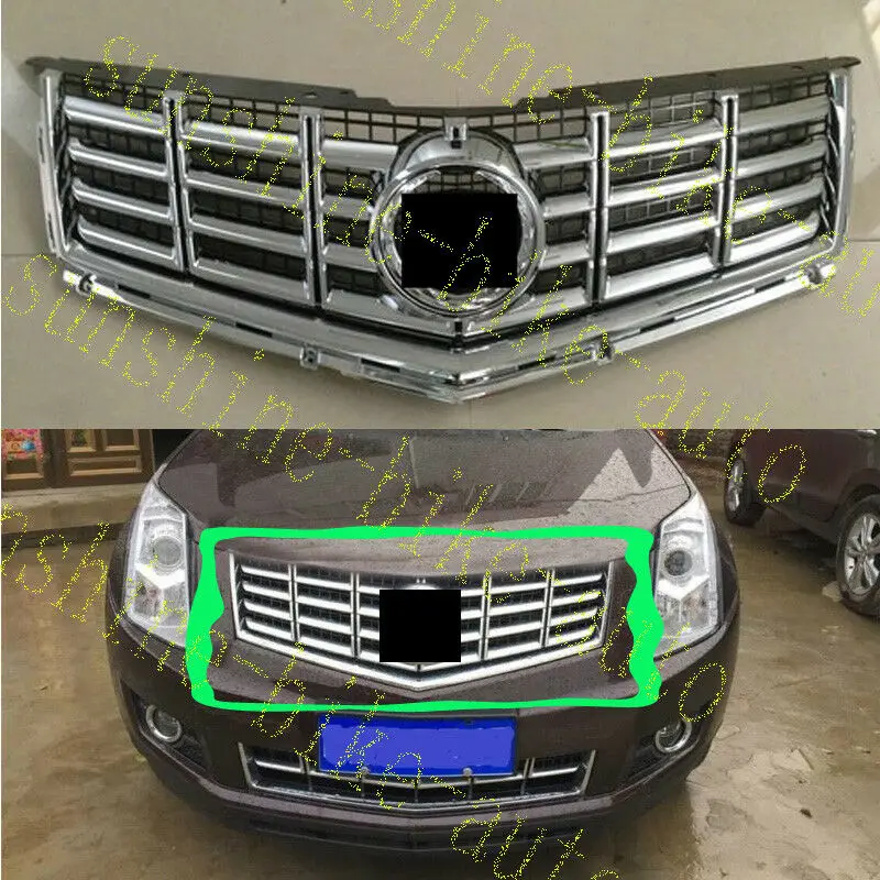 Модификация автомобиля автомобильные аксессуары для Cadillac SRX 2013- автомобильный передний бампер крышка сетка верхняя декоративная панель решетка diy высокое качество