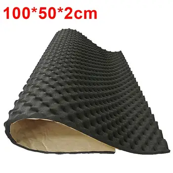 

100*50cm 50*50cm Car Sound Deadener Mat Sound Deadening Noise Insulation Acoustic Dampening Foam Subwoofer Mat autos Accessories