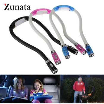 

Flexible Handsfree LED Net Hug Night Lamp Convenient Book Reading Light Battery Powered Nevelty Camping Light