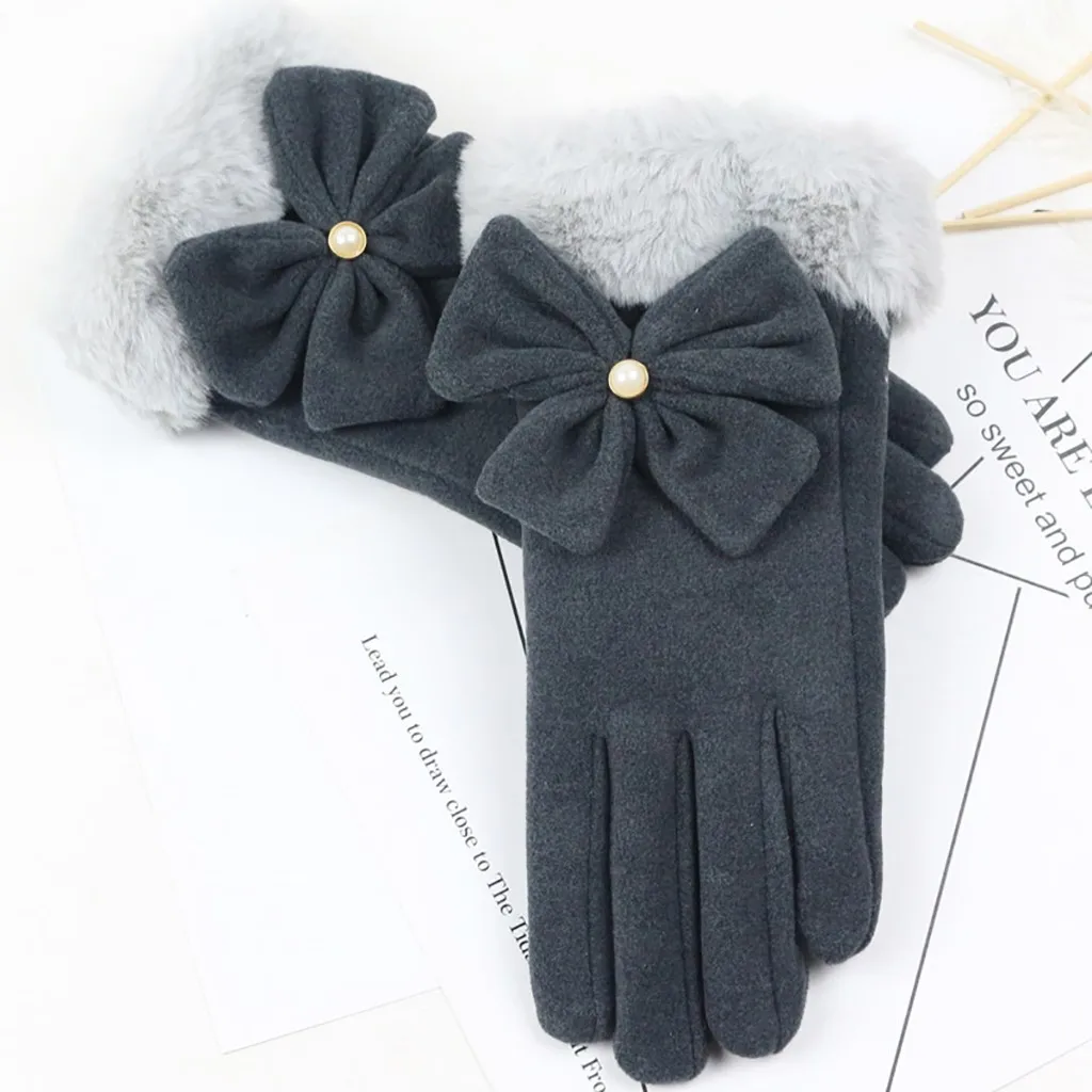 Зимние женские перчатки Hands choenen женские зимние противоскользящие эластичные манжеты перчатки с мягкой подкладкой перчатки женские Guantes# YL5