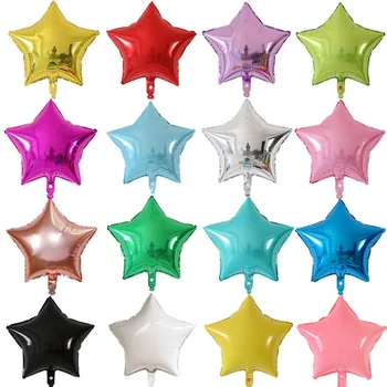 

18inch Foil Star Heart Inflatable Helium Balloon Birthday Party Decorations Kids Balloons Wedding Air Globos Baby Shower balloon