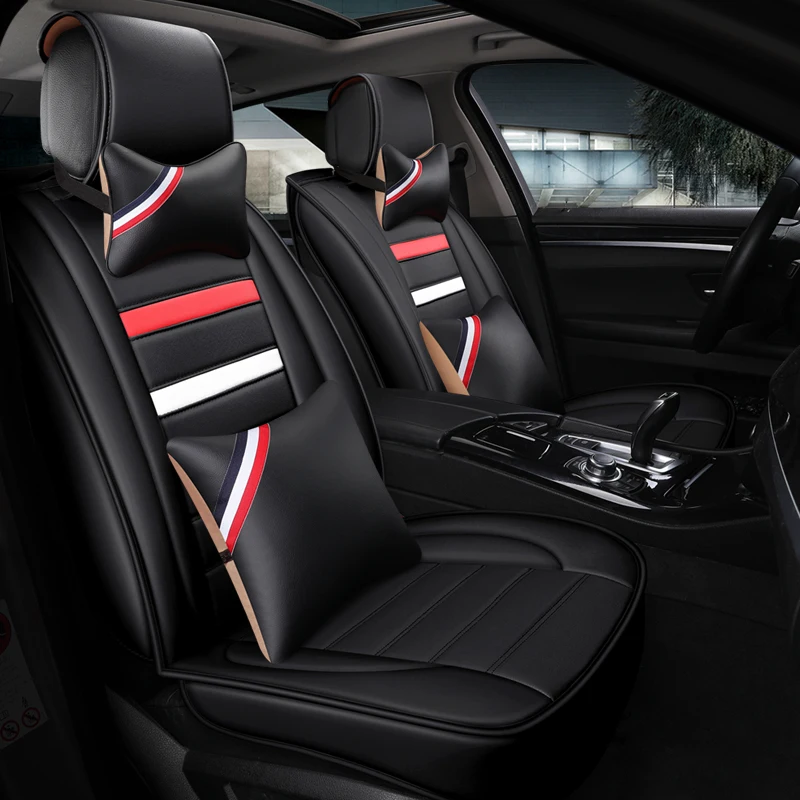 WLMWL универсальный кожаный чехол для автокресла Ford focus fiesta ranger kuga mondeo fusion explorer s max