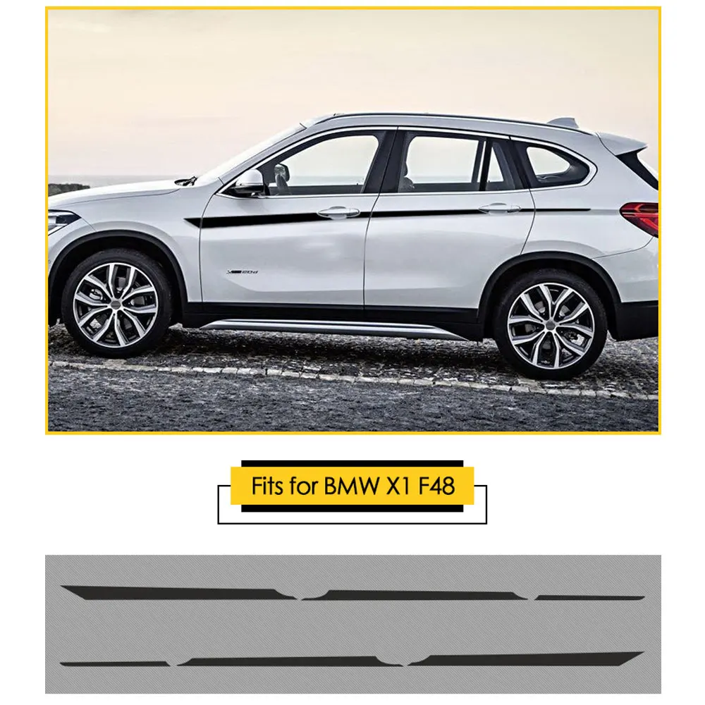 1 Набор Авто линия талии стикер автомобиля винил гонки полоса наклейка для BMW X1 F48
