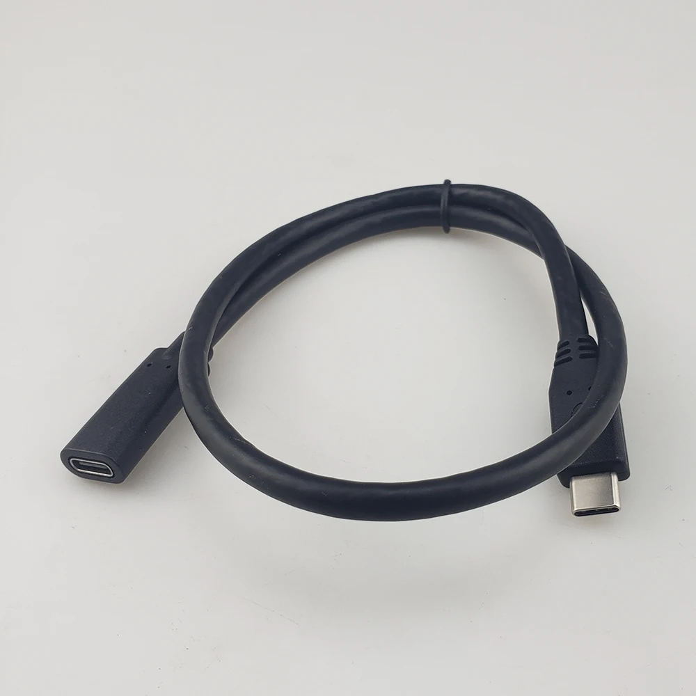 0,5 м супер прочный USB3.1 type-C кабель-удлинитель для передачи данных со штекером и USB-C