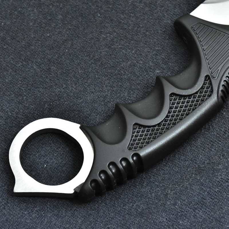 Высококачественный нож с фиксированным лезвием 440C стальной нож Karambit охотничьи инструменты для выживания наружные Топы Нож EDC