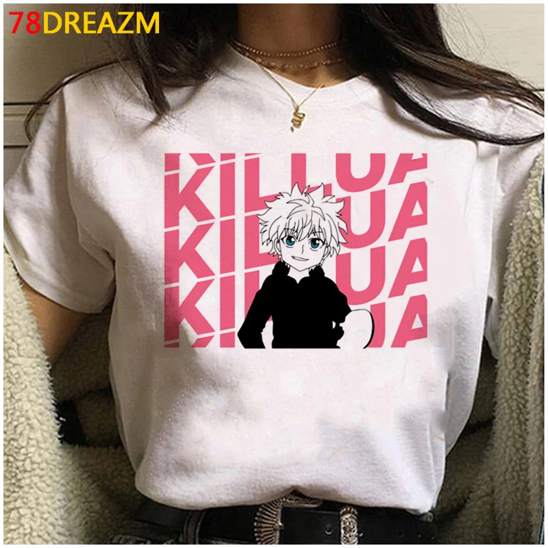 Летний топ Hunter x Hisoka Killua мужская одежда в японском стиле Харадзюку кавайная
