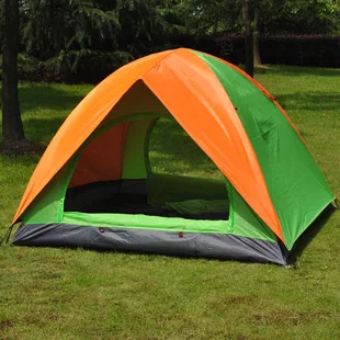 

Genuine Shengyuan Outdoor 3-4 People Double Layer Double Door Tent Camping Double Tent Hand Camping Tent