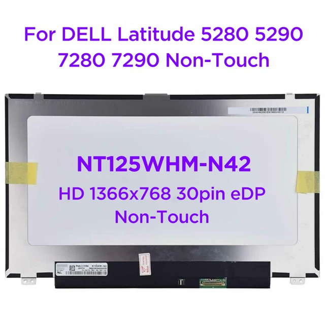 12.5ノートパソコンの液晶画面NT125WHM-N42 B125XTN01.0 HW4A dellの ...