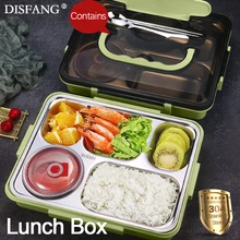 Lunchbox per zuppa in acciaio inossidabile Kid China Lunch Bento Box con bacchette School Food Bento Camping borse da Picnic per donna