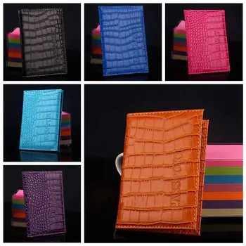 

1 Piece Pu Leather New Travel Passport Holder PU Leather Alligator Embossing Cover On The Case For Women's Men Porta Passport