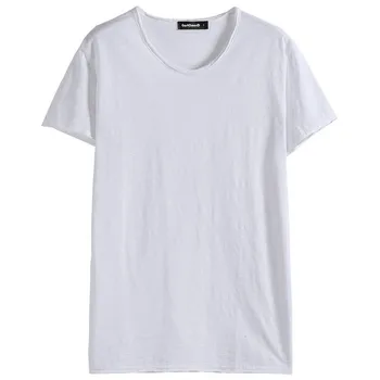 

2143-short-sleeved t-shirt trend half-sleeved clothes new men's bottoming shirt T-shirt