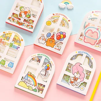 

50 Sheets Colorful Sugar Bear Memo Pad 95*130mm