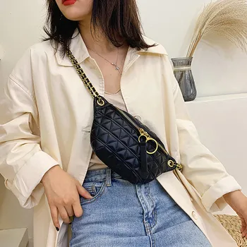 

Multipurpose Chest Bag Women Shoulder Bag Leather Fashion Waist Belt Shoulder Bag Chest Bag Sport New Large Capacity Waist Packs