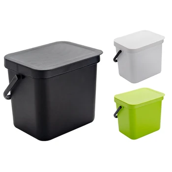 

Wall Mounted Trash Kitchen Can Waste Bin Plastic Bathroom Garbage Bin Dustbin Cabinet Door Hanging Garbage Bin