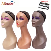 

Alileader Cheap Mannequin Head Without Shoulders Female Head Model Manikin Mannequin Wig Scarf Glasses Hat Cap Display Stand