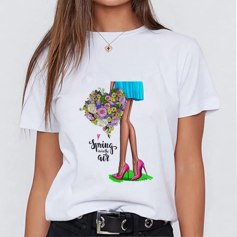 Modern mom fashionable T-shirt Korean fashion clothing street clothing female T-shirt to send girlfriends friends holiday gifts