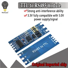 Ttl volta para rs485 módulo de controle fluxo automático de ferragem módulo serial uart conversão mútua módulo fonte alimentação 3.3v 5v