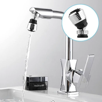 

360 Degree Rotate Tap Bubbler Filter Saving Faucet Device No-Splash ABS Filter Mouth Kitchen Faucets Bubbler Bathroom Aerator