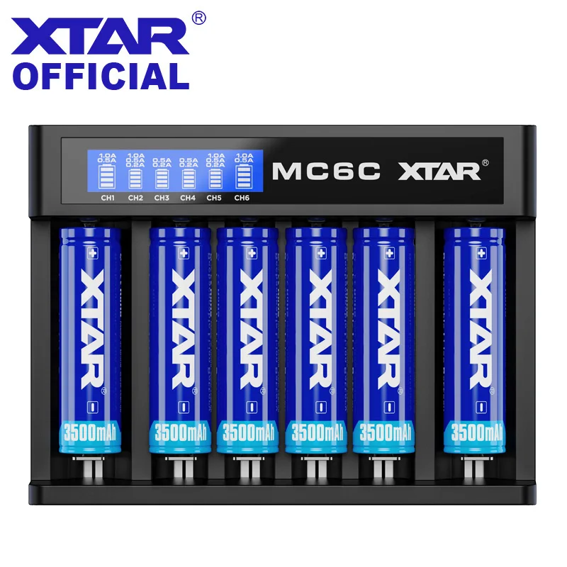 XTAR USB зарядные устройства для 10440-26650 батареи зарядки MC4 MC1 плюс MC2 плюс MC6C MC1S MC2S 18650 20700 21700 Батарея зарядные устройства