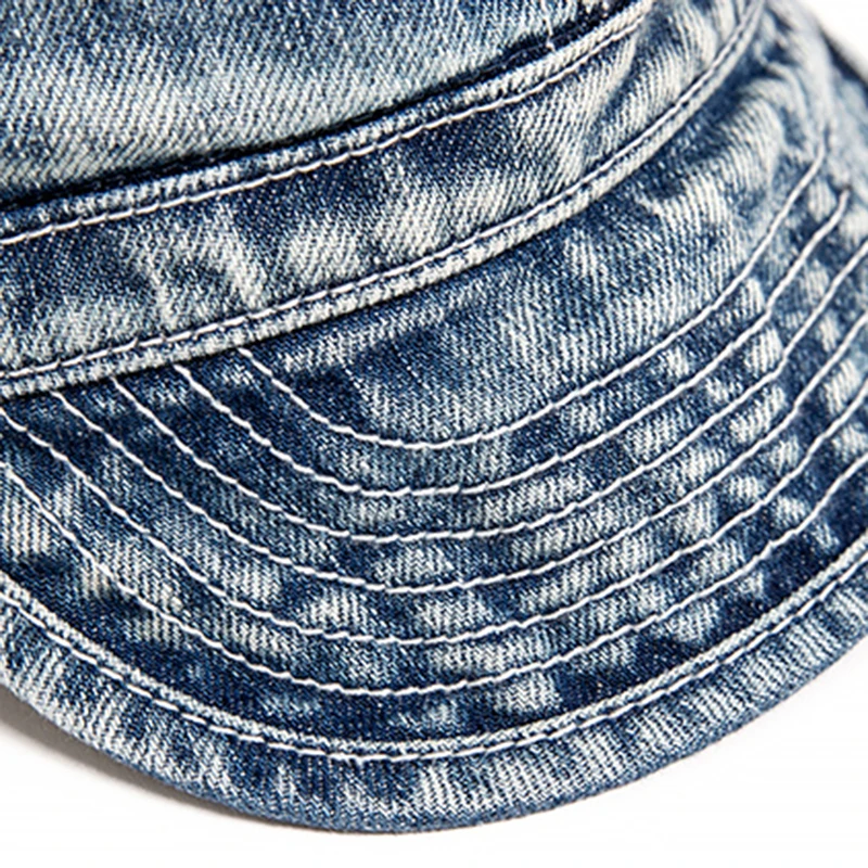 Новинка, винтажная вымытая бейсбольная кепка для женщин и мужчин, джинсовый голубой берет, восьмиугольная кепка Newsboy Painter, регулируемая плоская кепка с солнцезащитным козырьком