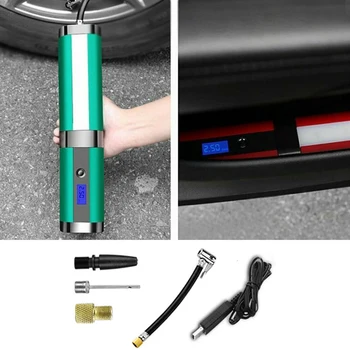 

Smart 4LED Digital Tire Air Inflator Pump Cylinder Car Bicycle Tyre Basket Pump