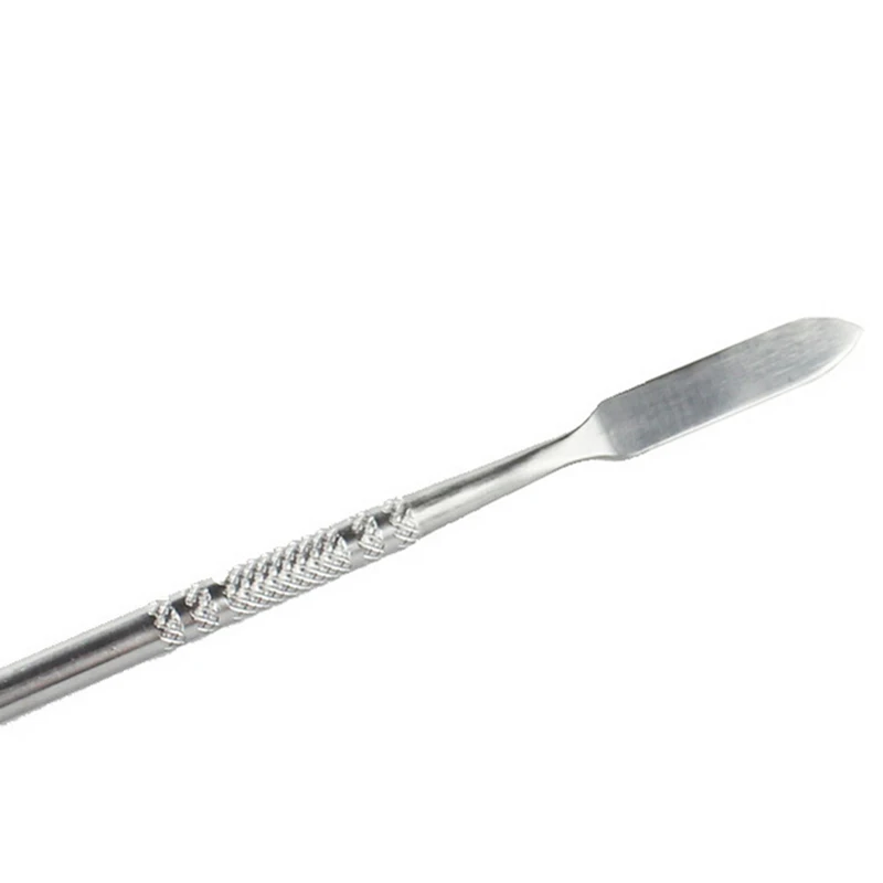 16,7 см шпатель для дизайна ногтей из нержавеющей стали, смешивающий шпатель, инструмент для маникюра, стоматологического стержня, инструменты для маникюра, макияжные лопатки