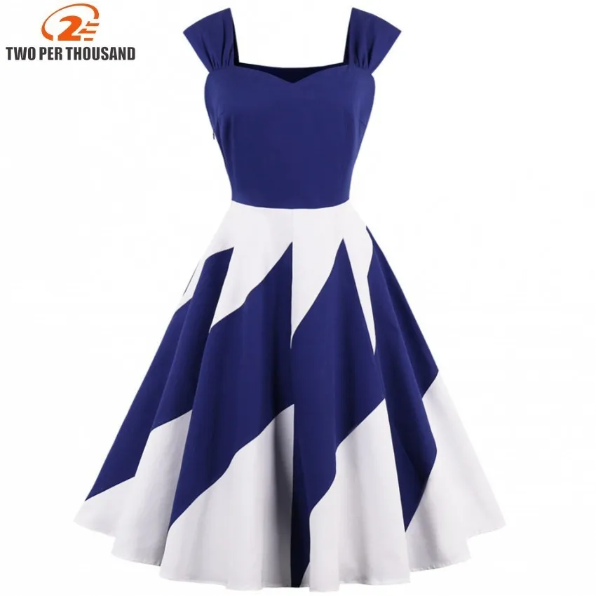

New Party Dress Women Summer Sleeveless Pin Up Vintage Dress Robe Femme Hepburn Retro 50s Rockabilly Vestidos Mujer